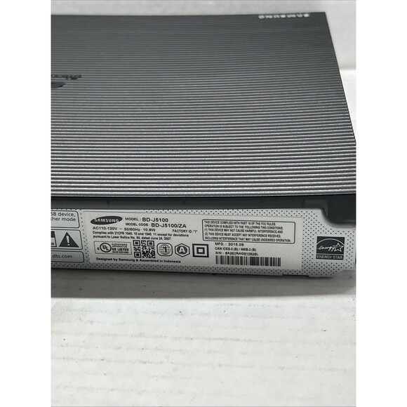 Samsung BD-J5100 Blu-ray Player HDMI Wi-Fi 1080p | No Remote | Tested Working - Picture 9 of 9